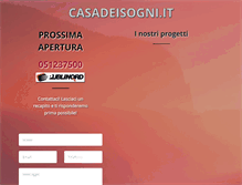 Tablet Screenshot of casadeisogni.it